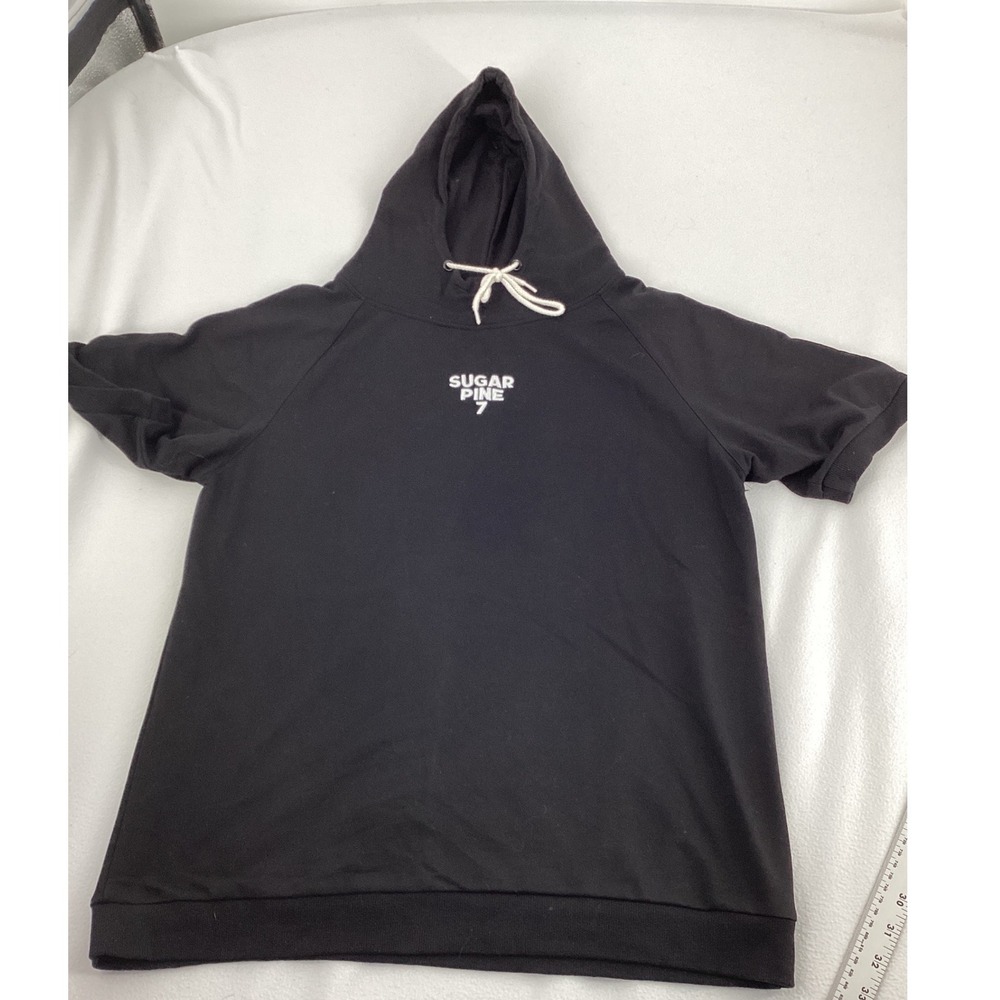Rooster Teeth Sugar Pine 7 Mens XL Black Short Sleeve Hoodie Crossed Axes
